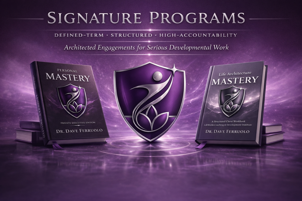 Signature coaching programs for serious developmental work